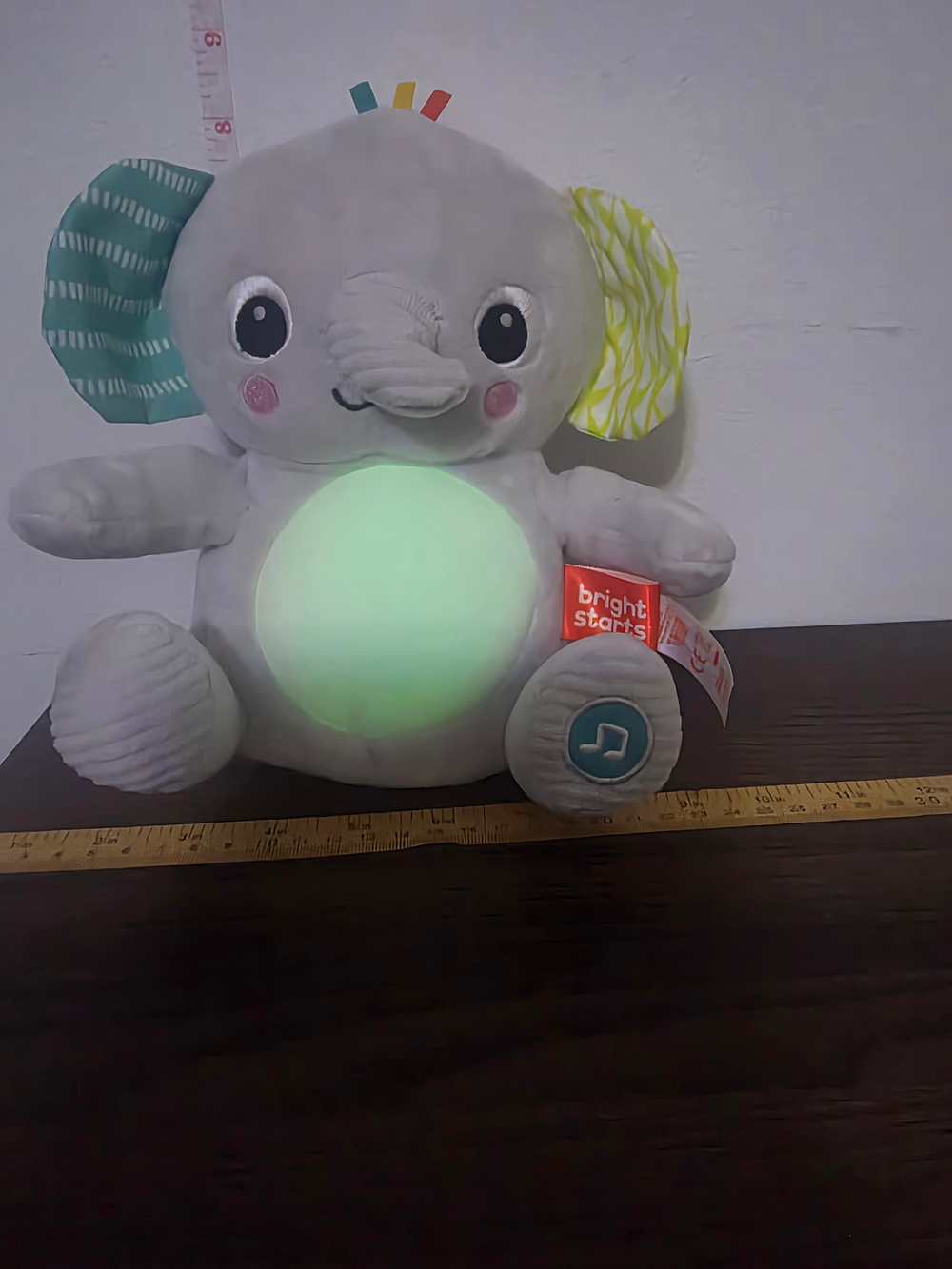 Bright Starts Hug-a-Bye Baby Elephant Stuffed Animal Soother